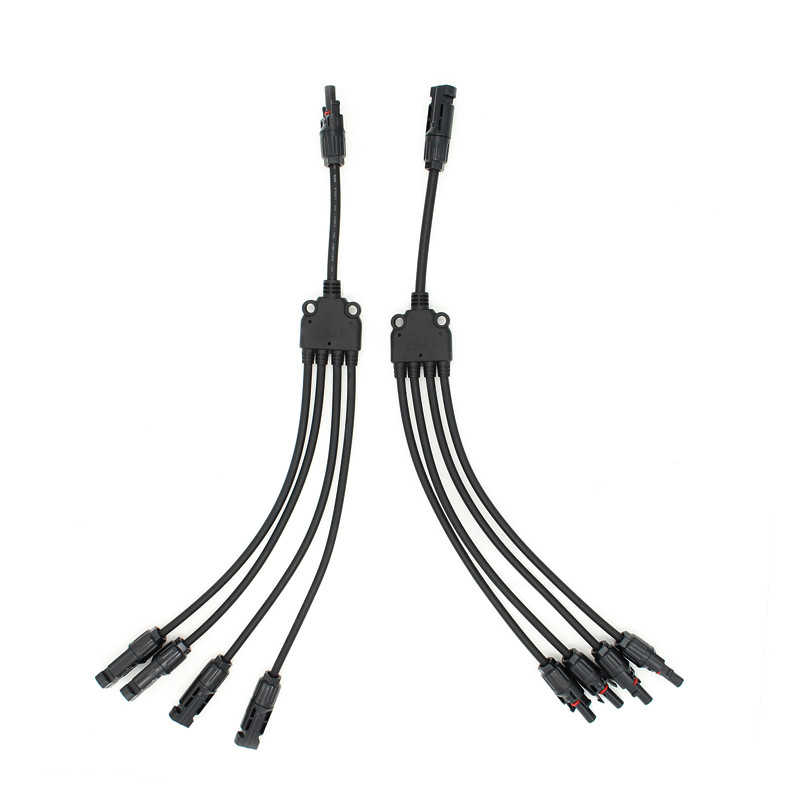 Foto-voltaische der Platten-MC4 Solarart fünf Weisen-Stecker-Ähnlichkeit Adapter-Kabel-des Verbindungsstück-Y