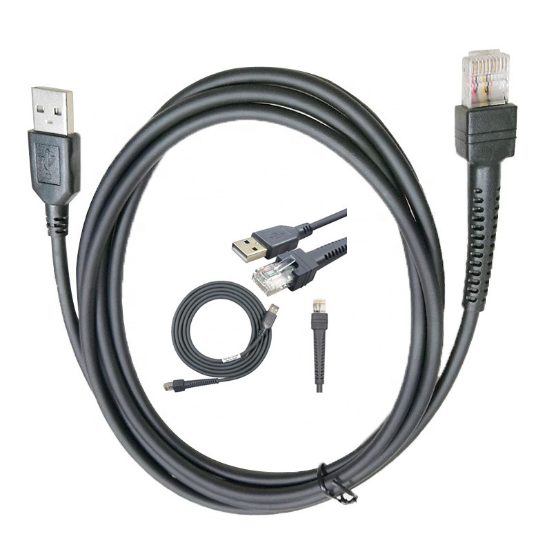 Geflochten abgeschirmt schreiben Sie ein USB-Daten-Kabel für Zebra-Scanner DS2208