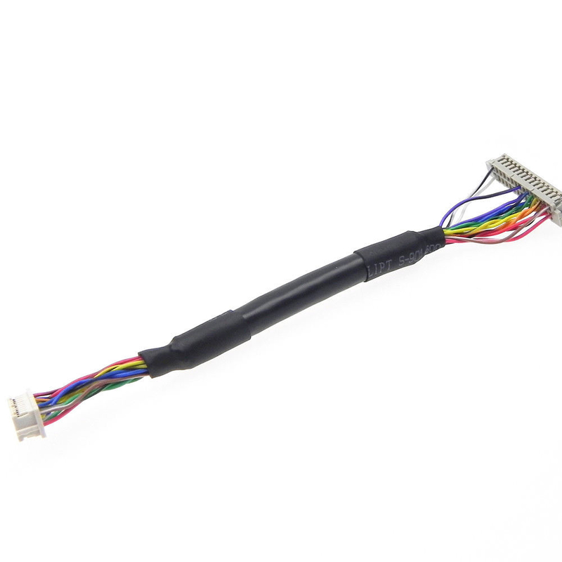 Kundenspezifische Anzeige LVDS  LCD Neigungs-Sockel DF20-20DS-1C 20 des Kabel-Df13 1.25mm Pin