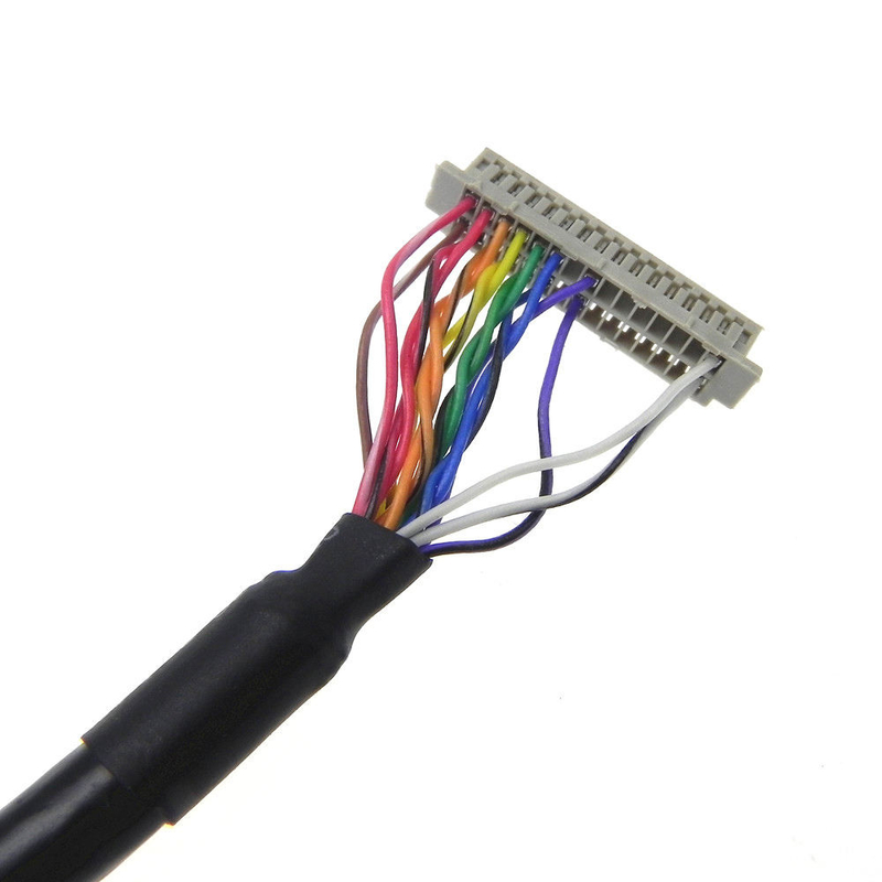 Kundenspezifische Anzeige LVDS  LCD Neigungs-Sockel DF20-20DS-1C 20 des Kabel-Df13 1.25mm Pin