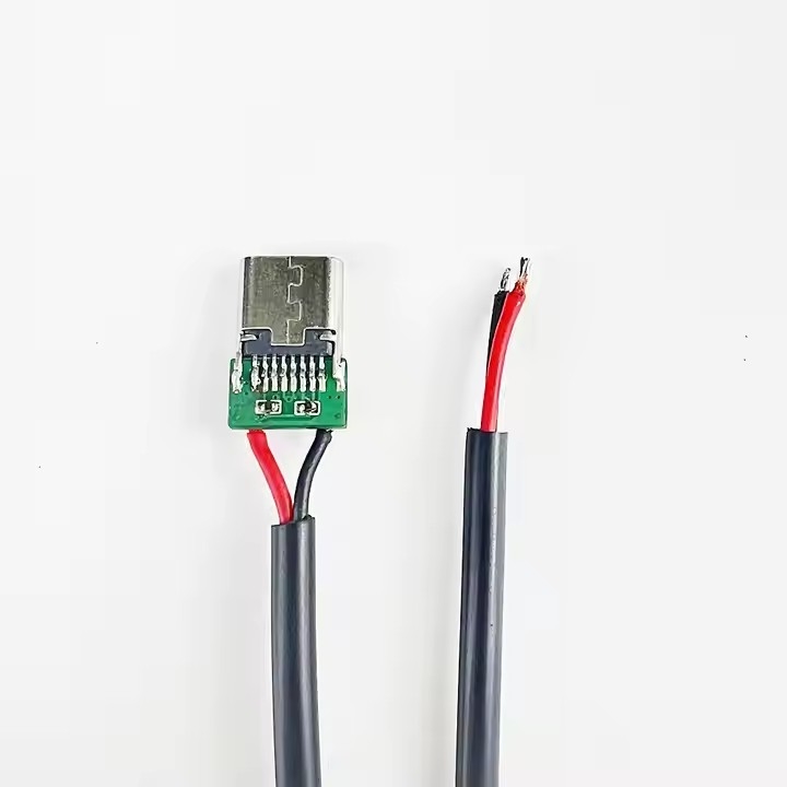 Hochwertige Leistung Großhandel Nickelplattiert Typ C USB männliche Lötverbindung USB Typ C Stecker Erweiterung