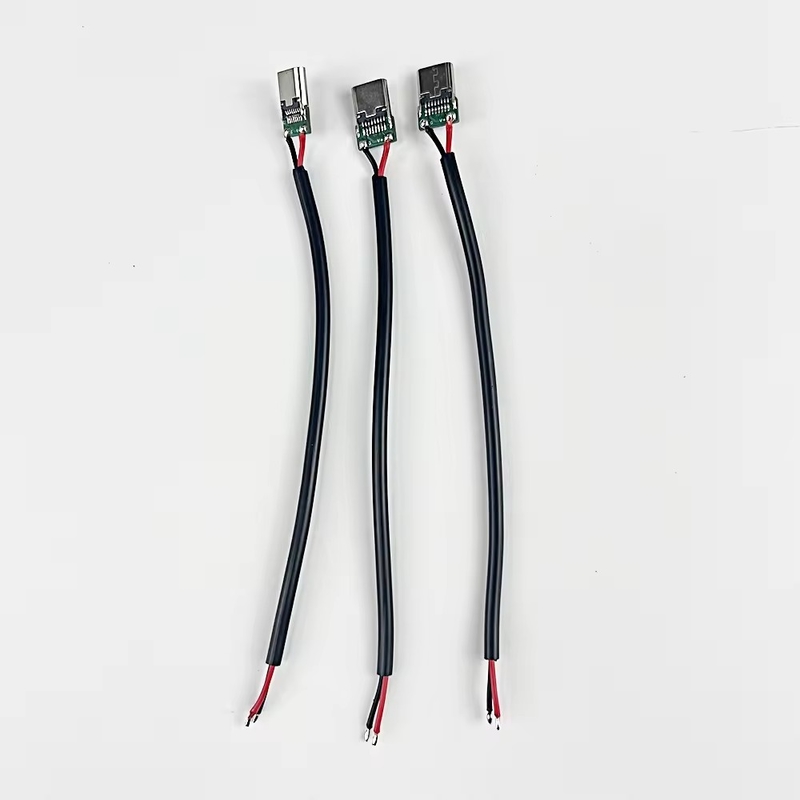 Hochwertige Leistung Großhandel Nickelplattiert Typ C USB männliche Lötverbindung USB Typ C Stecker Erweiterung