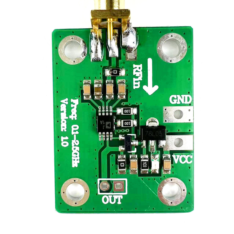 AD8313 Logarithmische Detektor -72dBm -2dBm 0,1-2,5GHz HF-Leistungsanalysator 7-15V-Leistung Mikrowellen-Radiodetektionsmodul