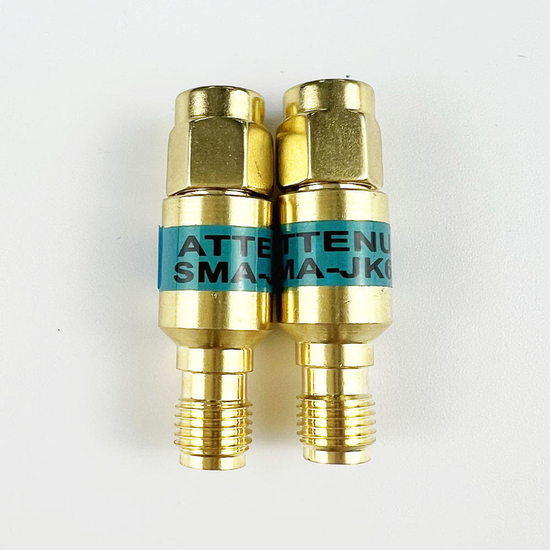 2W DC-6GHz SMA Männlich zu SMA Weiblich Koaxial-HF-Atenuator 1/2/3/5/6/10/15/30db Attenuator SMA Festanschlüsse Goldplatte