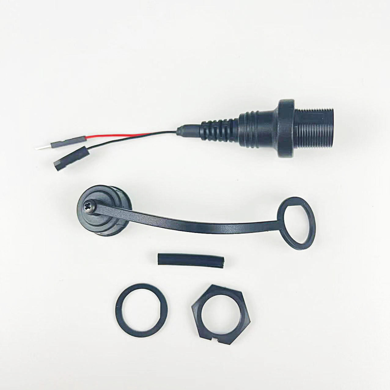 Custom Mini 5 Pin weibliches Panel Rot und Schwarz Drahtverbindung Verlängerungskabel für Auto LKW Boot Motorrad Dashboard