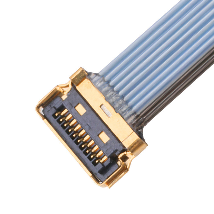 LVDS-Kabel Kabellinie UY 10P 0,35 mm Pitch I Pex 20857-010T-01 Kabelbaugruppen für Ipex Mikrokoaxialkabel