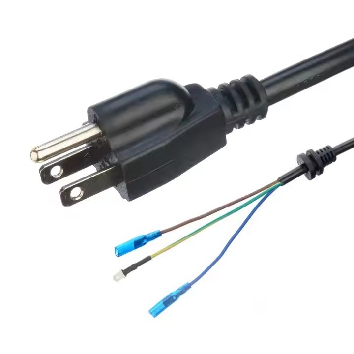ETL-zertifizierte 3-Kupfer-Kern-SJTW 10/12/14 Awg 3-Ping-PVC-isolierter Draht Nema 5-15p bis zum nackten Ende Wechselstromkabel