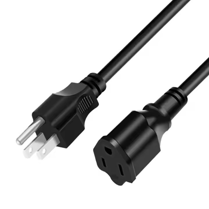 3 Pins Stromkabel Verlängerungskabel Ac Kabel mit Stecker