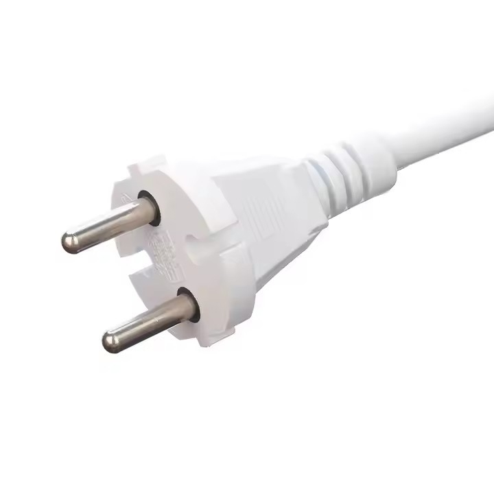 Fabrik-direkte VDE 10A Qualität Stromleitungen Verlängerungsleitungen Weiß 2 Pin Stecker & Steckdosen für Haushaltsgeräte Strom