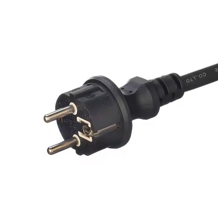 GS-Zulassung H07RN-F 3X1,5 3m Schwarz Hochwertiges Eu-Stromkabel Wasserdichtes Gummi-Gehäuse-Kabel zur Stromversorgung der Außenindustrie