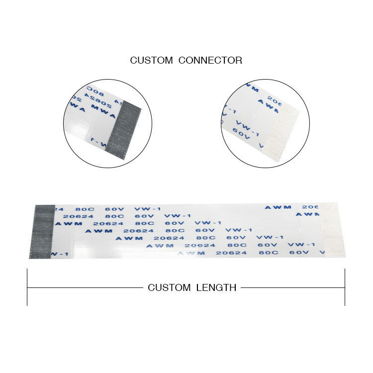 0.5mm 35-Pin Ffc Fpc Flexible Flat Cable UL Standard 150mm in der Länge