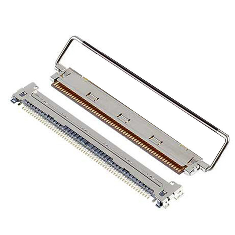 Fabrik 60P IPEX CABLINE-CAF 20858-060T-01 0,4 mm Schwung Horizontale Paarung Typ FPC Steckverbinder mit mechanischem Schloss