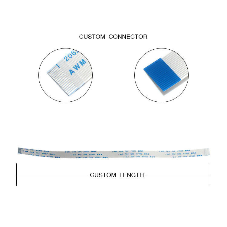 16 Pin FFC FPC-Kabel AWM 20628 0,5 Pitch für die PCB-Verbindung mit LVDS-Display-Anschluss