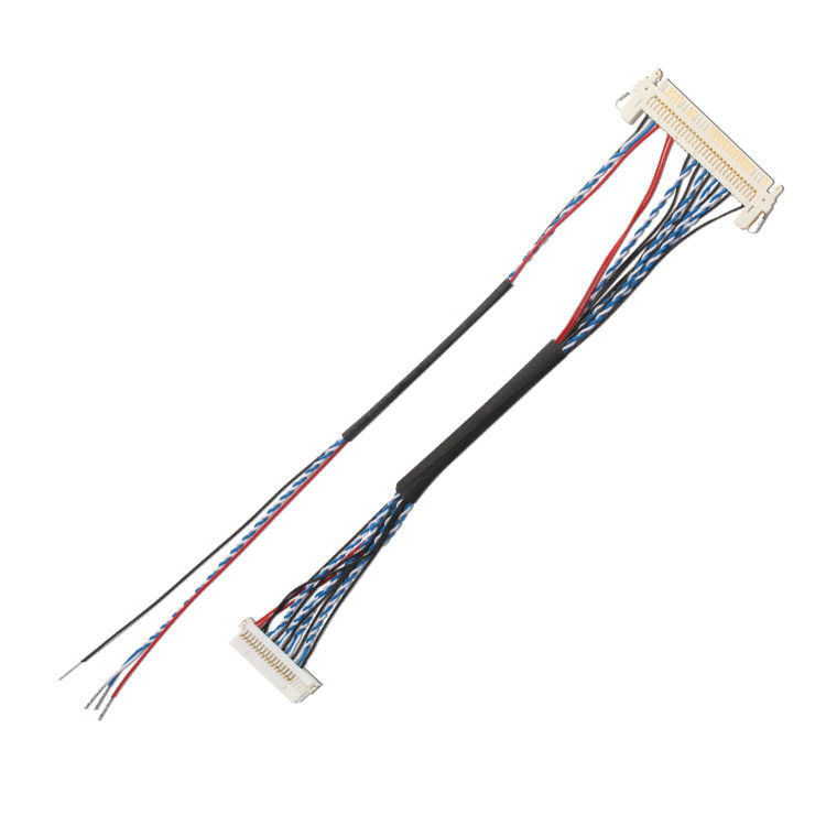 Custom OEM Drahtgurt FI S20S 20 Pin 1,25 mm Abstand JAE Anzeige Lvds Kabel