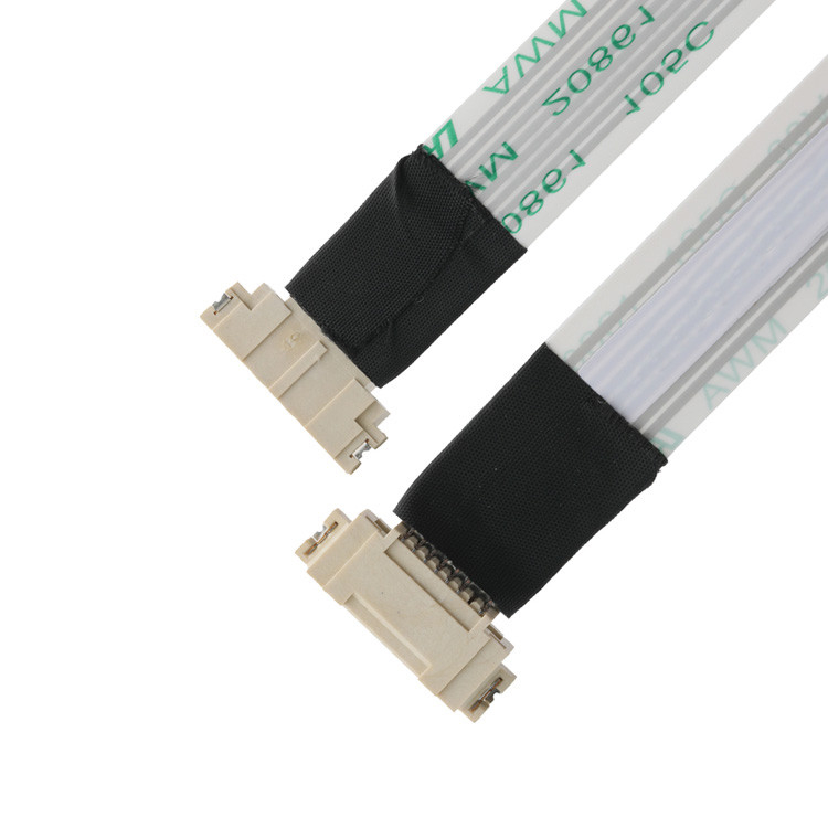 OEM/ODM ROHS FFP/FPC 6Pin Weiß IS100-L08T-C46-C bis HS100-L08N-N62 Schwarz Schrägstoff 1,0 mm