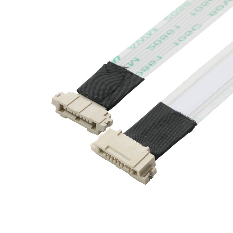 OEM/ODM ROHS FFP/FPC 6Pin Weiß IS100-L08T-C46-C bis HS100-L08N-N62 Schwarz Schrägstoff 1,0 mm