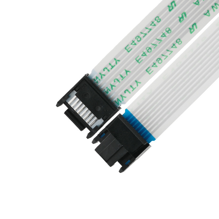FFC/FPC IS100-L08T-C46-C Schwarz auf HS100-L08N-N62 Schwarz LED-FFC-Verlängerungskabel