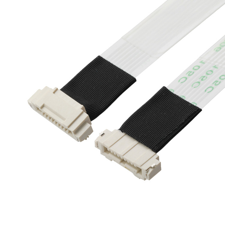 FFC/FPC IS100-L08T-C46-C Schwarz auf HS100-L08N-N62 Schwarz LED-FFC-Verlängerungskabel