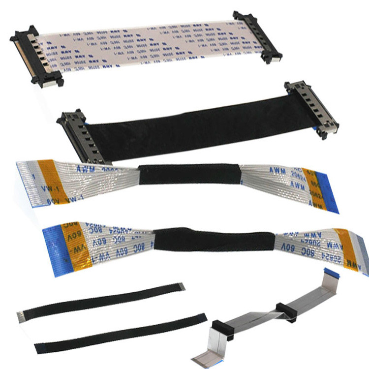 80mm 36AWG Streifen FFC Flexibles flaches Kabel 20P Explosionssichere elektronische Verbindung Flexibles flaches Kabel Signalkabel