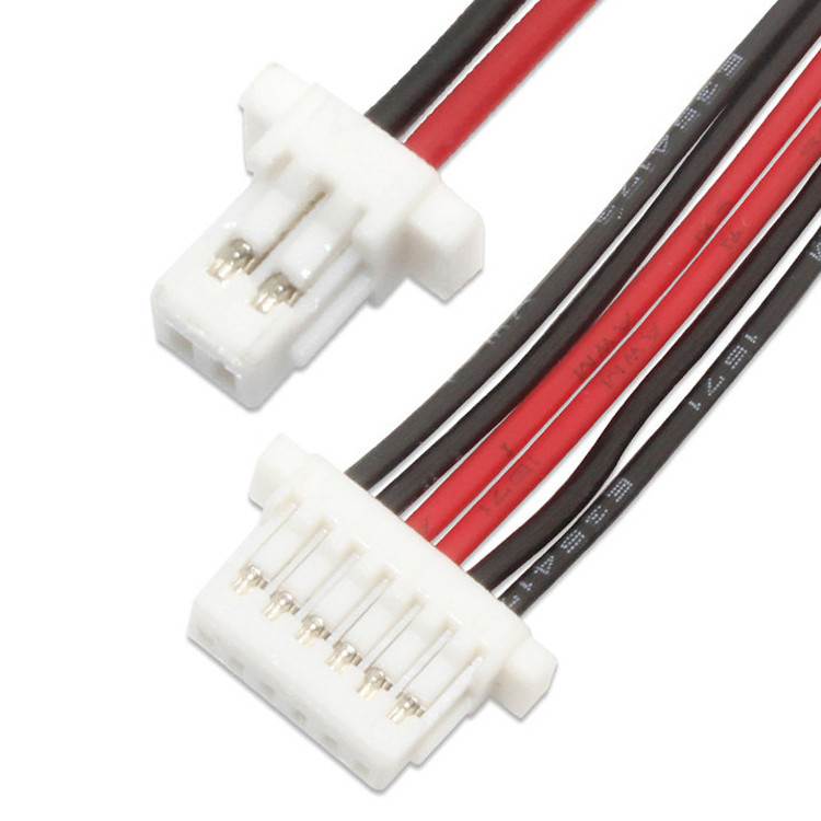 Jst-Kabel SH 1,0 bis 6 Pin SH1,0 WIRE 500MM Jst-Anschluss zu 3mm eingelagertem Custom-Wire Harness