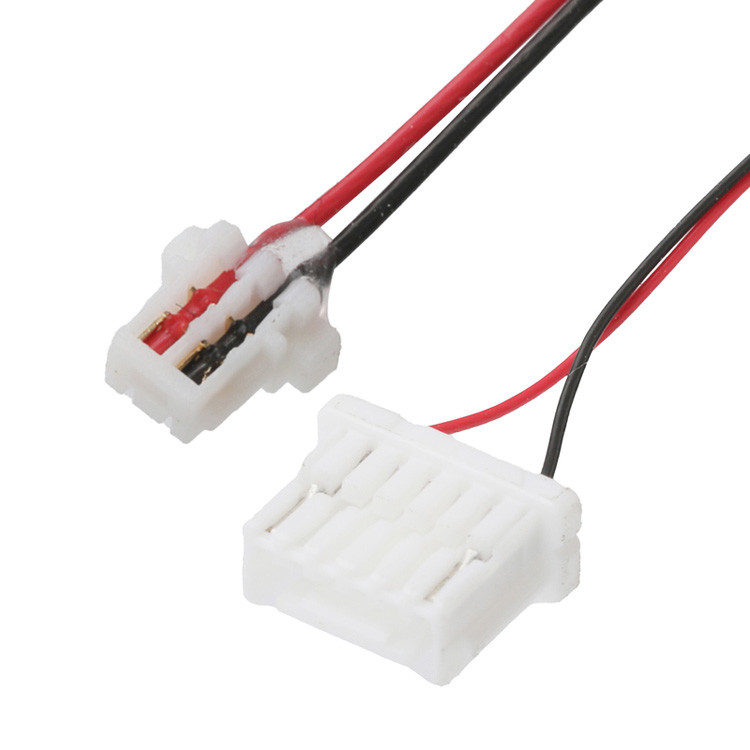 Fabrik-JST-Gurt 0,8 mm Tonhöhe 2P Kontakte auf NSHR-6P 1.0 mm Schnalle Steckdose abnehmbar Crimp