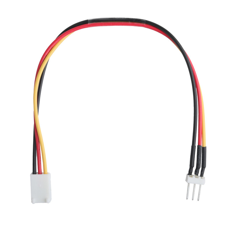 Molex-Anschluss 22-23-2031 bis 22-01-3037 3-POS-Lüfterkopf Männliche Pins 2,54mm Tonhöhe 22AWG Hook-Up Kabel