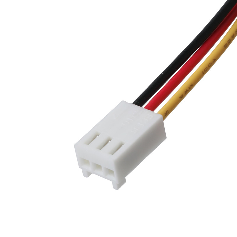 Molex-Anschluss 22-23-2031 bis 22-01-3037 3-POS-Lüfterkopf Männliche Pins 2,54mm Tonhöhe 22AWG Hook-Up Kabel