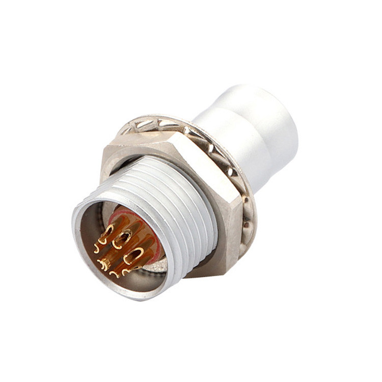 Industrielle Lösung für selbstverriegelnde 8Pin-T2-Rundverbindungsanlage mit festem Stecker ohne Sperrvorrichtung