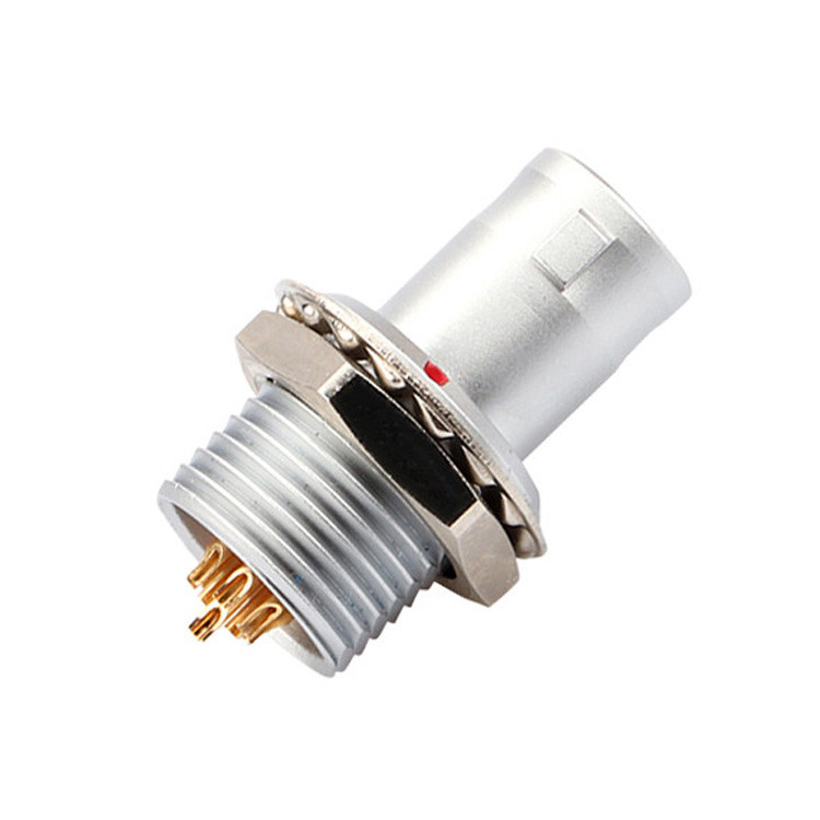 Industrielle Lösung für selbstverriegelnde 8Pin-T2-Rundverbindungsanlage mit festem Stecker ohne Sperrvorrichtung