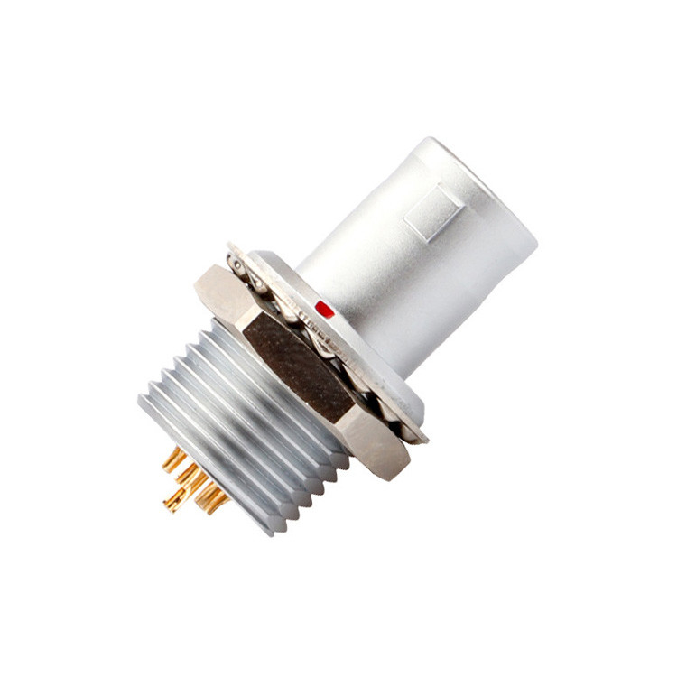 Industrielle Lösung für selbstverriegelnde 8Pin-T2-Rundverbindungsanlage mit festem Stecker ohne Sperrvorrichtung