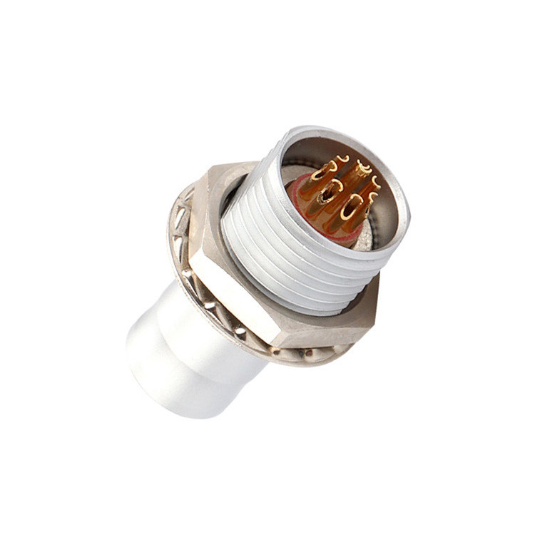 Industrielle Lösung für selbstverriegelnde 8Pin-T2-Rundverbindungsanlage mit festem Stecker ohne Sperrvorrichtung