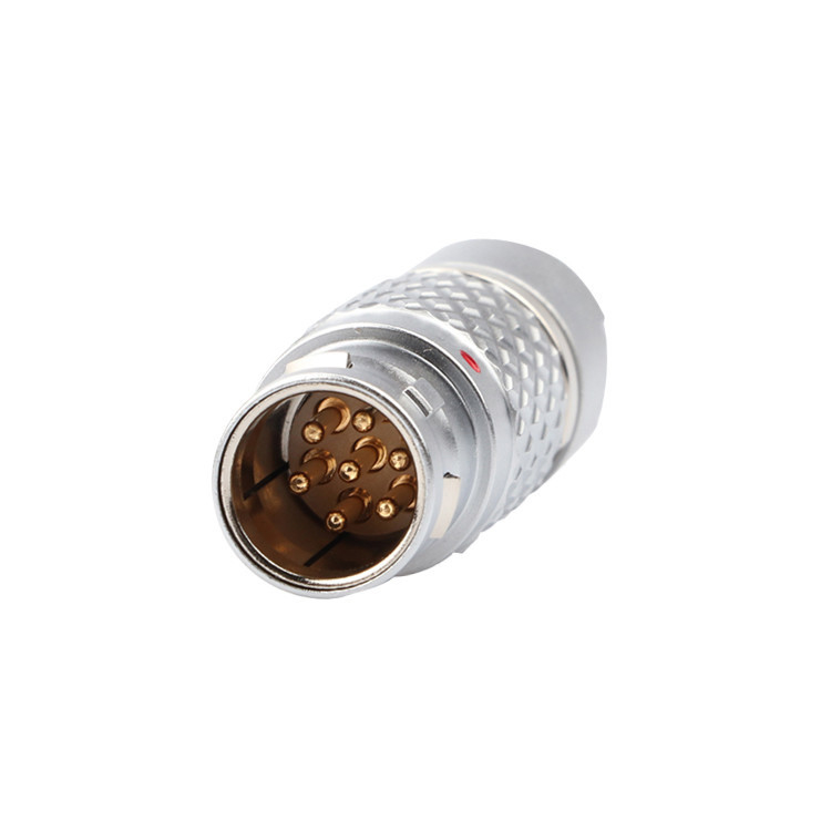 Push Pull Selbstverriegelungs-Industrielle Kreislaufanschlüsse LEB Serie FGG.1B 7Pin männlicher Flugzeugstecker