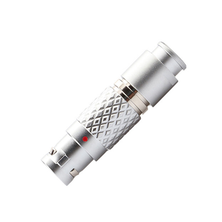 Push Pull Selbstverriegelungs-Industrielle Kreislaufanschlüsse LEB Serie FGG.1B 7Pin männlicher Flugzeugstecker