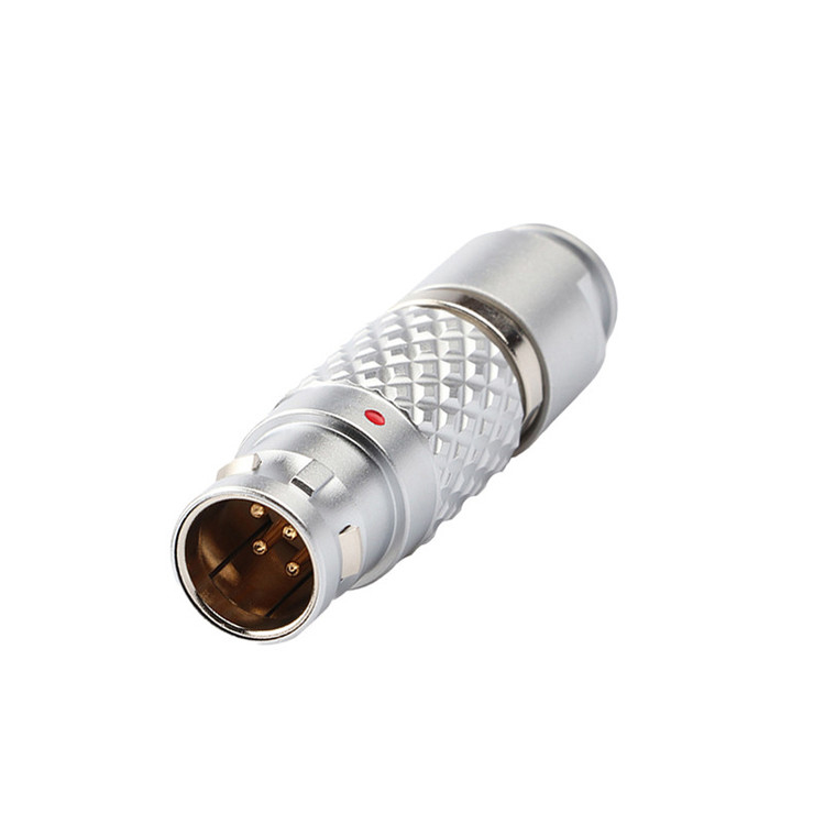 Push Pull Selbstverriegelungs-Industrielle Kreislaufanschlüsse LEB Serie FGG.1B 7Pin männlicher Flugzeugstecker