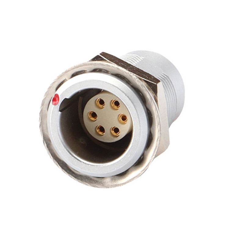 Push Pull Selbstverriegelung Z1 Serie 6-Stift Kreislaufanschluss Weibliche wasserdichte Industrie