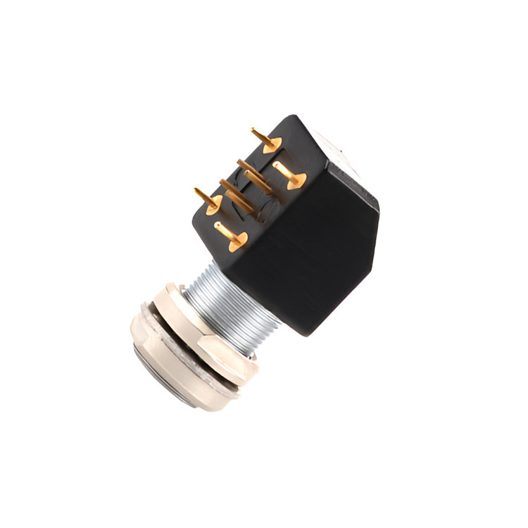 B-Serie Z12 4Pin Doppelmutter Festwinkel Steckdose 90° Winkel Doppelmutter Fest für Leiterplatten