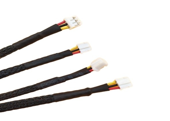 passte schwarzes Verbindungsstück-Mikro 2*2p Molex 43025 3.0mm Neigung zu 3pin Jst - Kabelbaum Ph2.0 26awg