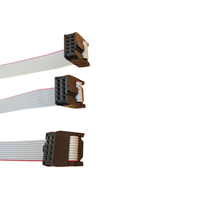 Falz-Werkzeug-flache Flachkabel-Versammlung mit IDC 10 Neigungs-Buchse Pin 2.54mm