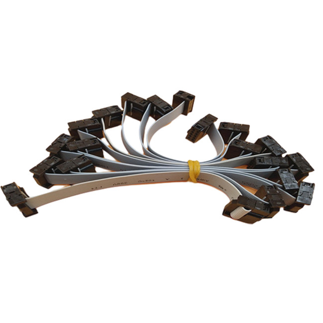 Falz-Werkzeug-flache Flachkabel-Versammlung mit IDC 10 Neigungs-Buchse Pin 2.54mm