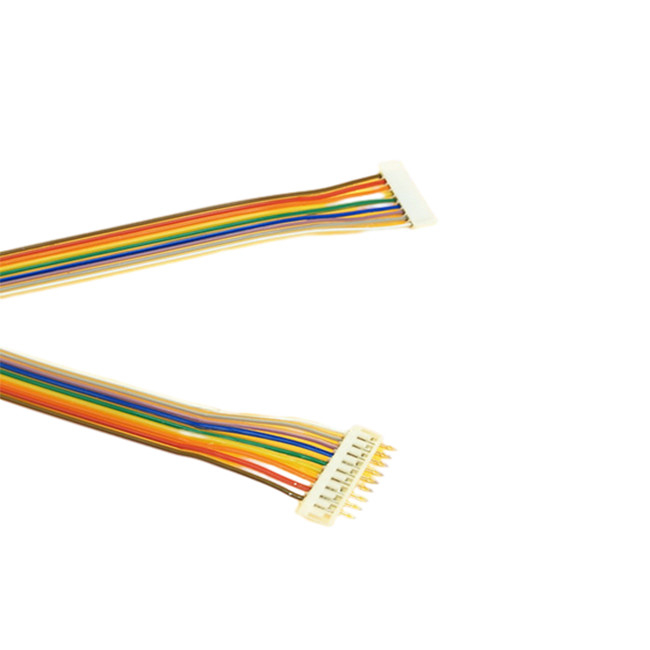 Elektronisches flaches Regenbogen-Flachkabel, 2.0mm Neigungs-Verbindungsstück-flaches Verbindungsstück-Kabel