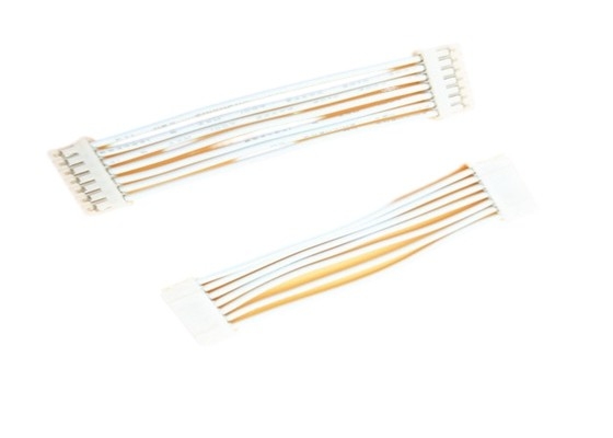 Weißer kundenspezifischer Kabelbaum UL1007 jede Buchse der Seiten-PHR-7 Pa66 pH 2.0mm