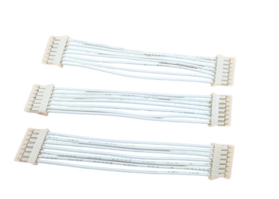 Weißer kundenspezifischer Kabelbaum UL1007 jede Buchse der Seiten-PHR-7 Pa66 pH 2.0mm