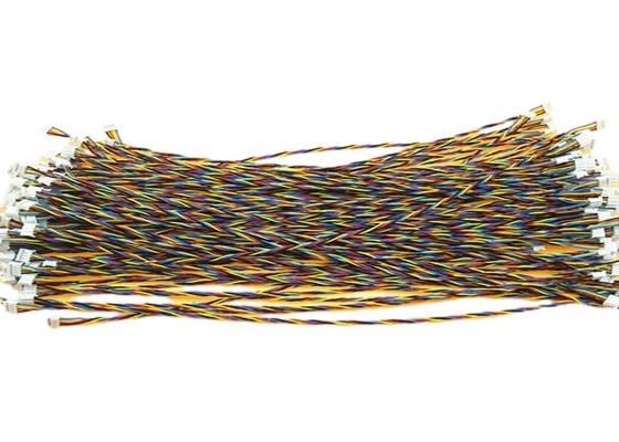 24AWG FEP verdrehte kundenspezifischen Kabelbaum mit Schild/Unshield-Art 30 V