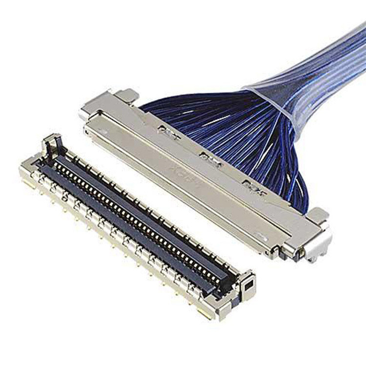 EMI-Schild LVDS-Kabel mit 0,4 mm Abstand I-Pex Mikro-Koaxialanschluss mit 20788 20679 30-Pin 40-Pin 50-Pin