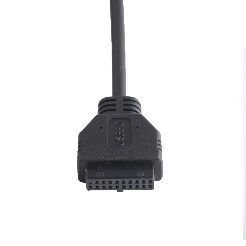 20P Weibliche USB 3.0 Typ-C zu IDC Adapter Kabel Interner Widerstand Schwarzer PVC Draht OEM ODM