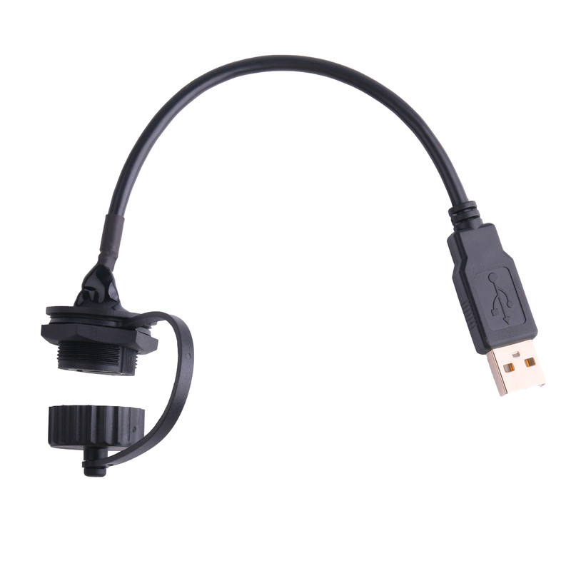 USB 2,0 eine Buchse mit Schild und Kappe zu USB 2,0 ein usb-Kabel maßgeschneidert