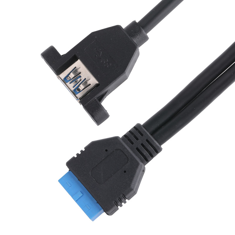 USB 3.0 Front-Panel-Motherboard 19/20-Pin-Kabel zum USB-Frauen-Splitter-Adapter-Erweiterungsteil