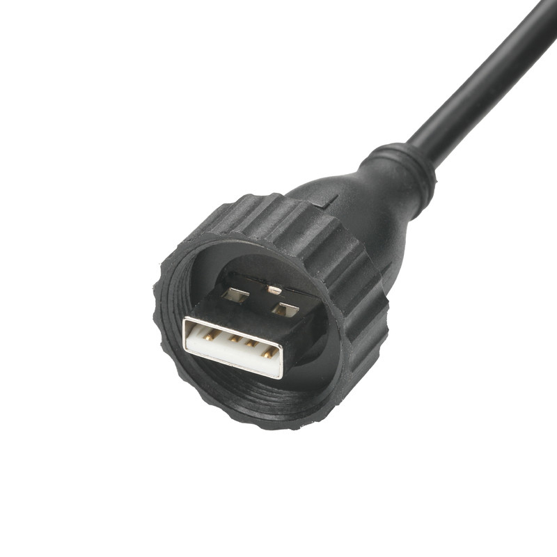 USB2.0 Typ A Männlich Wasserdichte Schnittstelle zu USB2.0 Kabel Industrie-Festdatenanschlusskabel für Fahrzeuge