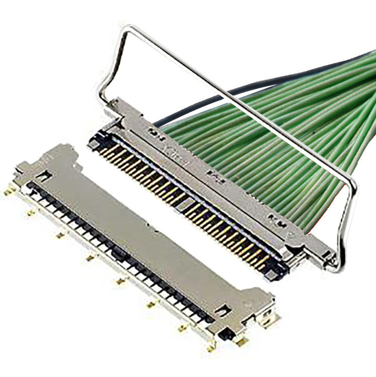 CABLINE-CX II 40-Pin-Kabel ohne Abdeckung, mit 20978-040T-01, A40-Pin-LVDS-Anschluss mit 0,25 mm Schrägkeit und Horizont