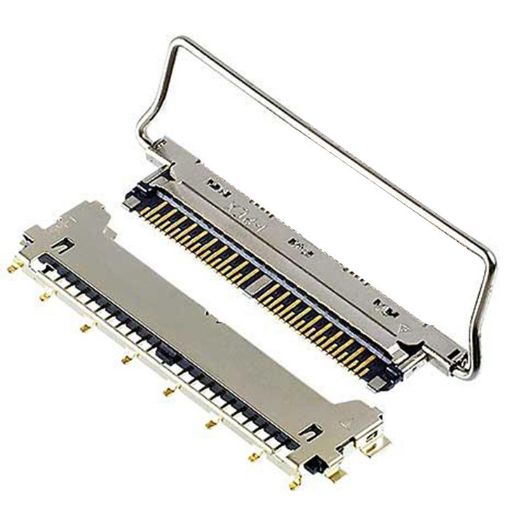 CABLINE-CX II 40-Pin-Kabel ohne Abdeckung, mit 20978-040T-01, A40-Pin-LVDS-Anschluss mit 0,25 mm Schrägkeit und Horizont